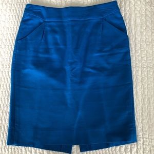 JCrew Blue Pencil Skirt